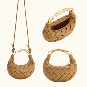 Hand-woven Zipper Closure Flowers Clutch Handbags for Women and Girls New Design For Formal & Casual Looks