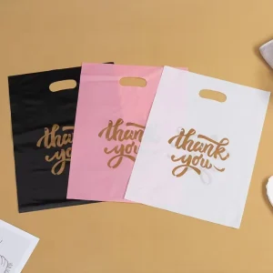 Handle Bags Shopping Bags PE Material Gravure Printing Recyclable Customized Heat Seal for Supermarkets