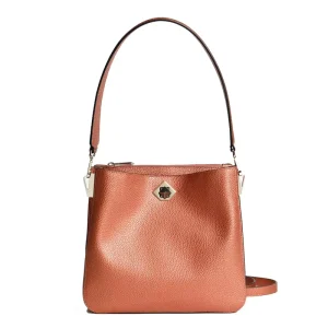 Handmade Custom Lady Fashion National RFID Pebbled Genuine Leather Detachable Single Strap Shoulder Bag Women’s Handbags Button