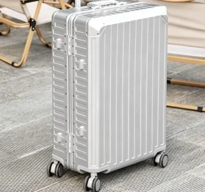 Hard Shell All Aluminum Suitcase Travel Bag Wheels Business Bag Featuring TSA Lock Suitcases Luggage Sets Valise Aluminium Luxe