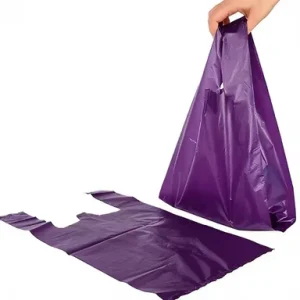 Heavy duty Puncture resistant HDPE Vest Bag Tear resistant Leak proof LDPE T shirt Bag for Takeaway Food Plastic Shopping Bag