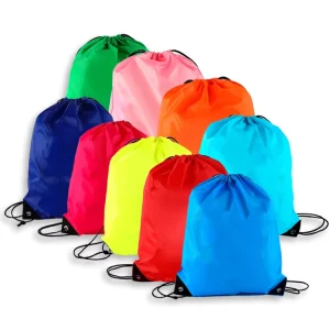 High Capacity logo Printed Oem Blank Drawstring Shopping Bag