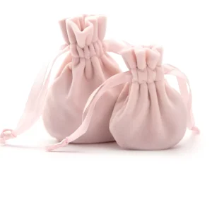 High End Gift Jewelry Drawstring Velvet Jewelry Bag