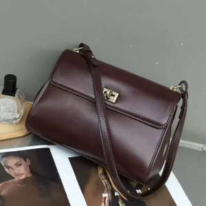 High Quality Adjustable Strap Multi functional PU Leather Bag New Vintage Elegant Women’s Crossbody Shoulder Handbag