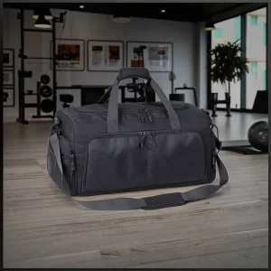 High Quality Black Custom Logo Promotional Gym Bag Wet and Dry Separation Yoga Bag Large Capacity