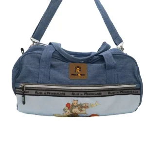 High Quality Custom Cotton Foldable Sports Gym Cute Girls Travel Duffel Tote Cotton Garment Packaging Zipper Bag