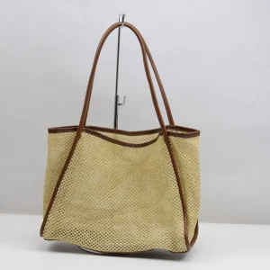 High Quality Fashion Simple Beach Outside Large Capacity Shopping Bag Summer Leisure Straw Bag Women’s Shoulder Bag