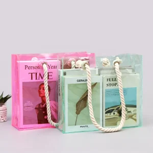 High Quality Flexible PVC Shopping Bags Soft Texture Suitable for Clothing Stores Gift Giving and Casual Shopping Trips