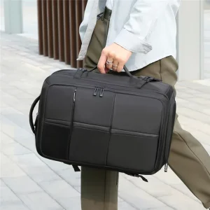 High Quality Lightweight Eco-Friendly Waterproof Unisex Travel Backpack Large Expandable Smart Business Laptop Oxford Polyester