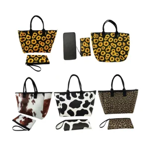 High Quality Neoprene Women Hand Bags Neoprene Zipper Bag Beach Tote Bag