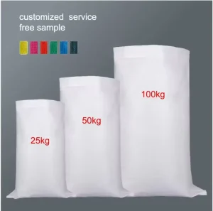 High Strength Moisture-proof Woven Bag Industrial Bag 50kg 100kg Customizable