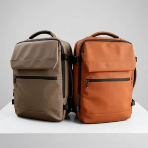 High-end Stylish Oxford Business Office Backpack Zipper Water Resistant Multi-functional Laptop Shoulder Travel Bag Large