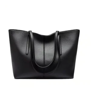 Hot Selling Good Quality Price Black Handbag Designer Purse Luxury Large Capacity Pu Leather Tote Bags for Women