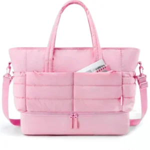 In Stock Dual Travel Womens Gym & Handbag Duffel Bag Lightweight Fluffy Polyester Tote