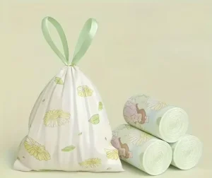 Indoor Drawstring Garbage Bag Biodegradable Transparent Plastic Garbage Bag Recommended