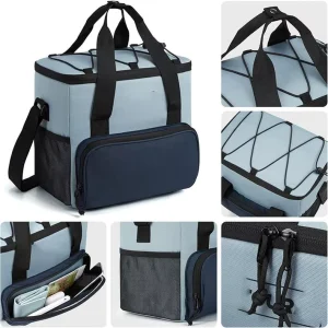 Insulated Leak Proof Large Cooler Bag with Roll Top Waterproof Portable Ice Chest for Camping Beach Travel Picnics