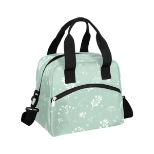 Insulated Lunch Tote Bag With Removable Adjustable Shoulder Strap for Women Men Adults Work Leaves Lunch Bags