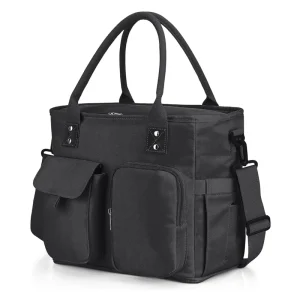 Insulated lunch bag Leak proof wide open lunch bag with shoulder strap reusable lunch cooler tote bag