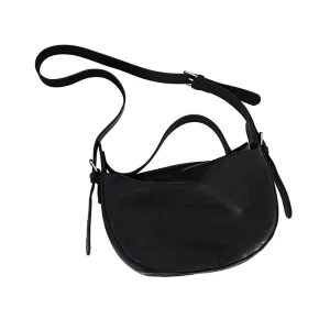 Internet Celebrity Small Crossbody Daily Student Autumn Winter New Ins Dark Color Casual Soft Polyester Zipper Women’s Bag