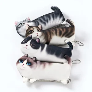 Kawaii Cat Pencil Pouch Cute Girl Student Storage Bag Stationery Factory Supply