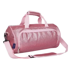 Kids Cute Glitter Travel Ballet Duffel Bag Overnight Bag Dance Gym Bag for Boys and Girls