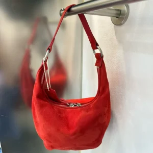 Korean for Niche Genuine Leather Autumn Crossbody Shoulder Bag with Zipper Closure Large Capacity