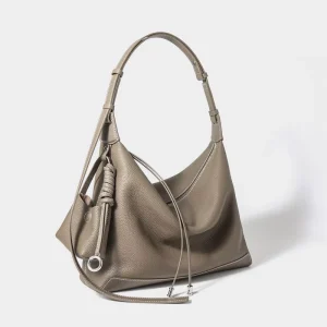 Korean-style Niche Portable Shoulder Underarm Crossbody Tote Bag Women’s Large Capacity Cowhide Genuine Leather Single Strap