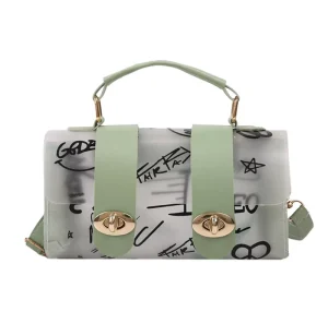 Ladies Designer Bags PVC Golden Hardware Cross body Flap Zipper Messenger Fashion Multi color Letter Pattern Shoulder Bag