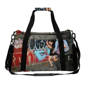 Ladies Large Capacity Duffel Bag Waterproof Sports Gym Bag with Dry Wet Separation for Weekends CUSTOM PRINTING SMALL QUANTITY