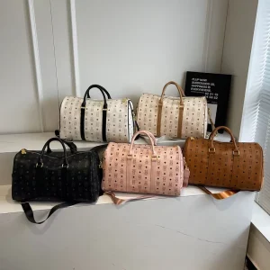 Ladies Luxury Handbag High-End Adjustable Strap PU Leather Vintage Travel Tote Bag