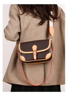 Ladies’ Printed French-style Cross-body Bag Small Square Nurse Bag 6122