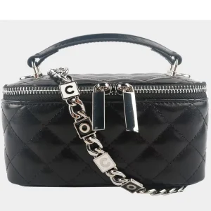 Lady Fashion Vintage High Quality Factory Price PU Leather Single Strap Crossbody Handbag with Women Makeup Bag