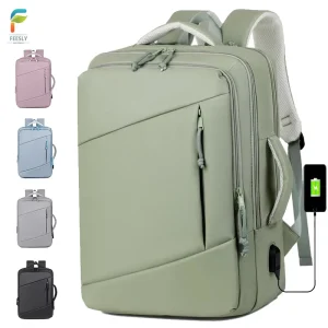 Laptop Backpacks Large Capacity Usb Men Handheld Business Waterproof Zipper Closure Travel Backpack Bag