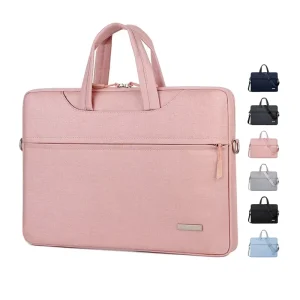 Laptop Handbags Men 15 6 Inch Laptop Bag Custom OEM Logo Briefcase Sleeve Durable Polyester Sling Portable Lightweight Unisex
