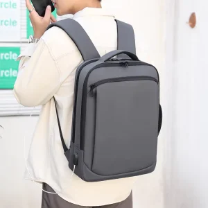 Laptop Waterproof Big Capacity Business Nylon Travel Backpack with USB Lightweight Eco-Friendly