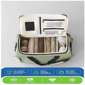 Large Boxing Team Duffel Gym Sports Soccer Football Bags Nylon Mens Travel Duffle Sneaker Bag With Shoes Compartment