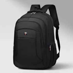 Large Capacity 20-35L New Business Oxford Outdoor Travel Backpack Laptop Compartment Air Cushion Belt Zipper Closure Anti-Theft