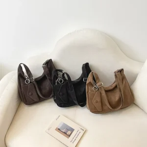 Large Capacity 2PCS Set Bag for Women New Soft PU Leather Messenger Bag Retro Simple Shoulder Bag