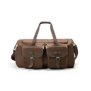 Large Capacity Brown Coffee Canvas Travel Duffel Bag Men Travel Bag