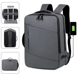Large Capacity Business Travel Backpack with USB Durable College Student School Bags Laptop Backpack for Men Women