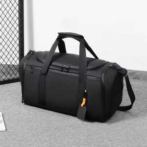 Large Capacity Business Travel Tote Bag Zipper Closure Unisex Sports Gym Storage Organizer Multiple Pockets for Workout Gear