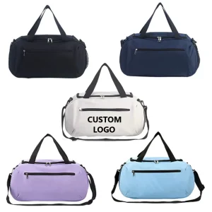 Large Capacity Custom Logo 600D Oxford Travel Bag Customized Sport Gym Sneaker Duffle Bag 56x35x60cm 0.45kg