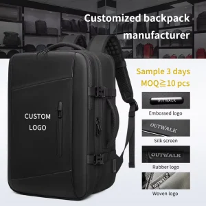 Large Capacity Custom Vacuum Compression Waterproof Durable Fashion Zipper Air Travel Business Travel Bag