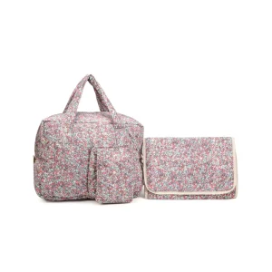 Large Capacity Diaper Tote Bag Mommy Maternity Bag for Stroller Shopping Travel With toiletry pouch and Changing Mat