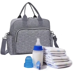 Large Capacity Diaper Tote Bag Oxford Baby Diaper Nappy Bag for Stroller Mommy Maternity Tote Shopping Bag