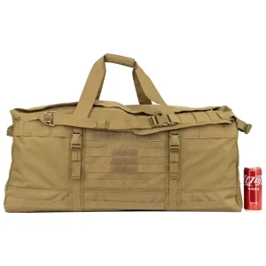 Large Capacity External Frame Tactical Sports Gym Fitness Duffel Bag Zipper Camouflage Waterproof Tan Molle Camping Hunting