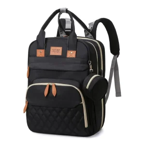 Large Capacity Fashion Waterproof Nylon Travel Mommy Backpack Baby Daily Diaper Bag