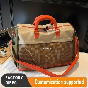 Large Capacity Gym Travel Duffel Bag Water-Resistant Oxford Cloth Wet Dry Separation Lightweight Sport Fitness Yoga Polyester