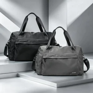 Large Capacity High Quality Customize Fashion Nylon Waterproof Zipper Travel Duffel Bag Portable Handheld & Cross body for Trips
