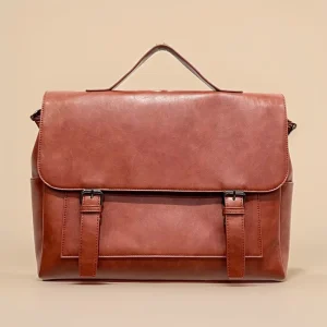 Large Capacity Men Handbag Laptop Leather Man Casual Bags Flap Open Messenger Bags for Male
